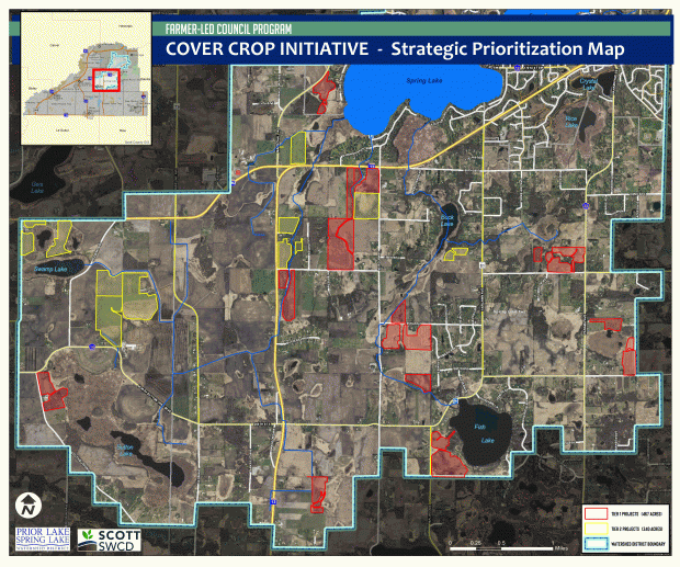 Cover crop priority areas map