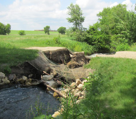 Image slide of One of three culverts which was replaced.
